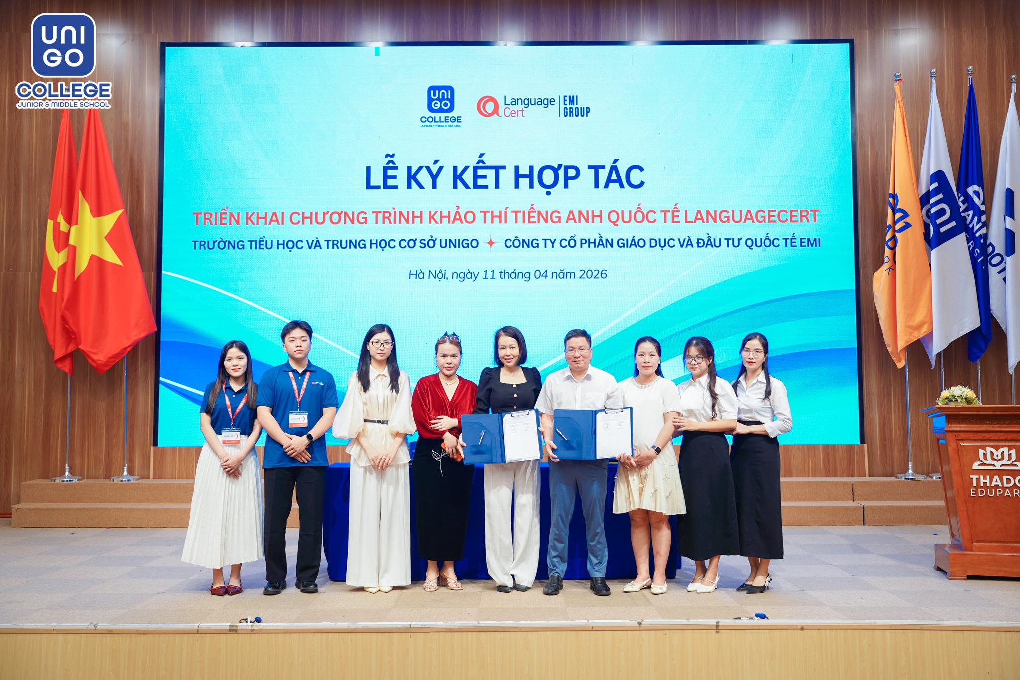 TRƯỜNG TIỂU HỌC VÀ THCS UNIGO CHÍNH THỨC TRIỂN KHAI CHƯƠNG TRÌNH KHẢO THÍ TIẾNG ANH QUỐC TẾ LANGUAGECERT